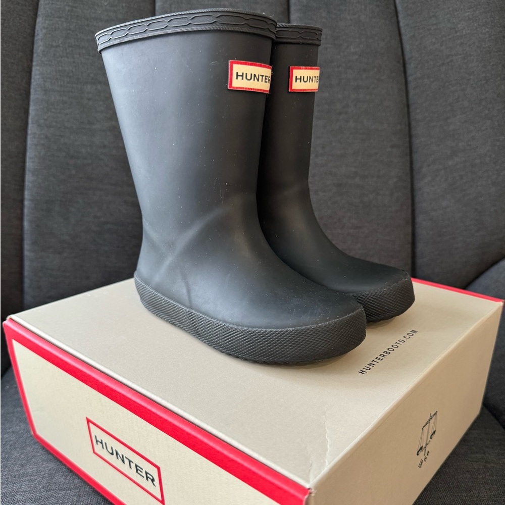 Hunter Kids Classic Black Waterproof Boots